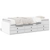 vidaXL Daybed with Drawers without Mattress White 90x190 cm Single
