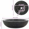 vidaXL Sink 40x12 cm Marble Black