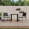 vidaXL 7 Piece Garden Dining Set Poly Rattan and Steel