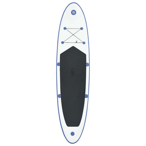 vidaXL Stand Up Paddle Board Set SUP Surfboard Inflatable Blue and White