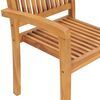 vidaXL Garden Chairs 2 pcs with Taupe Cushions Solid Teak Wood