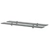 vidaXL Floating Shelves 2 pcs Glass 90x20 cm 8 mm
