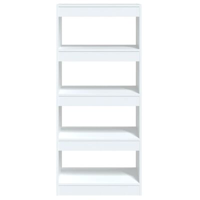 vidaXL Book Cabinet/Room Divider White 60x30x135 cm Engineered Wood