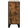 vidaXL Storage Cabinet Rustic Brown 72x36x82 cm Metal and MDF
