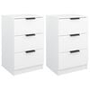vidaXL Bedside Cabinets 2 pcs White 40x36x65 cm