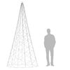 vidaXL Christmas Tree on Flagpole Warm White 500 LEDs 300 cm