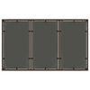 vidaXL Garden Table 150x90x75 cm Tempered Glass and Poly Rattan Brown