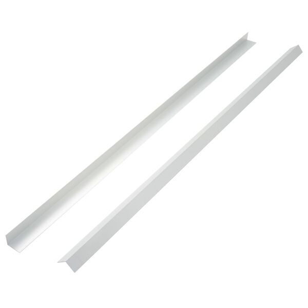 vidaXL 5 pcs Decking Angle Trims Aluminium 170 cm Silver