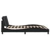 vidaXL Bed Frame without Mattress "Zadar" Black 180x200 cm King Fabric