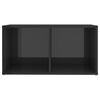 vidaXL TV Cabinet High Gloss Grey 72x35x36.5 cm Engineered Wood