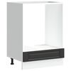 vidaXL Oven Cabinet "Porto" Black Engineered Wood