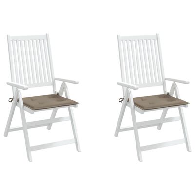 vidaXL Garden Chair Cushions 2 pcs Taupe 50x50x3 cm Oxford Fabric