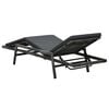 vidaXL Sun Lounger with Cushion Poly Rattan Grey