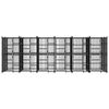 vidaXL Outdoor Dog Kennel Steel 11.06 m&sup2;