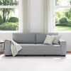 vidaXL 3-Seater Sofa&nbsp;Light Grey 220x77x82 cm Fabric