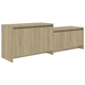 vidaXL TV Cabinet Sonoma Oak 146,5x35x50 cm Engineered Wood