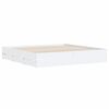 vidaXL Bed Frame with Drawers without Mattress White 180x200 cm Super King