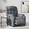 vidaXL Stand up Massage Recliner Chair Grey Faux Leather