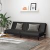 vidaXL 2-Seater Sofa Bed Black Faux Leather