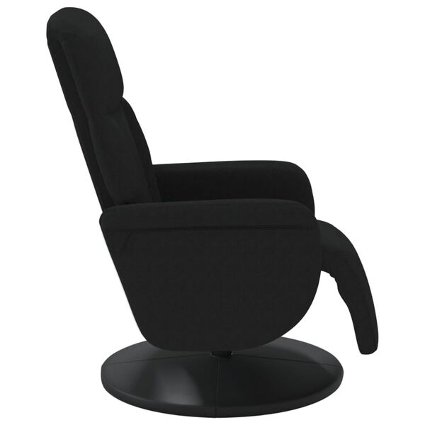 vidaXL Recliner Chair with Footrest Black Velvet