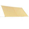 vidaXL Retractable Awning 300x150 cm Yellow and White