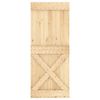 vidaXL Sliding Door with Hardware Set 100x210 cm Solid Wood Pine