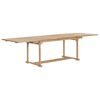 vidaXL Extending Garden Table 180-280x100x75 cm Solid Teak Wood
