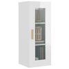 vidaXL Hanging Wall Cabinet High Gloss White 34.5x34x90 cm