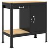 vidaXL Workbench Black 90 x 49 x 91 cm Engineered Wood and Metal