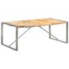 vidaXL Dining Table 200x100x75 cm Solid Rough Mango Wood