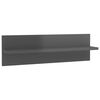 vidaXL Wall Shelf 4 pcs High Gloss Grey 60x11.5x18 cm Engineered Wood