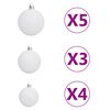 vidaXL Artificial Pre-lit Christmas Tree with Ball Set Green 120 cm PVC