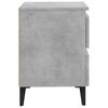 vidaXL Bed Cabinet Concrete Grey 40x35x50 cm Engineered Wood