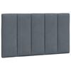vidaXL Headboard Cushion "Hanko" Dark Grey 90 cm Velvet