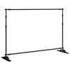 vidaXL Backdrop Stands 2 pcs Black 305x243 cm Steel