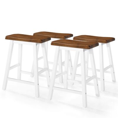 vidaXL Bar Table and Stool Set 5 Pieces Solid Wood