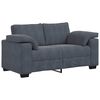 vidaXL 3 Piece Sofa Set with Cushions Dark Grey Velvet