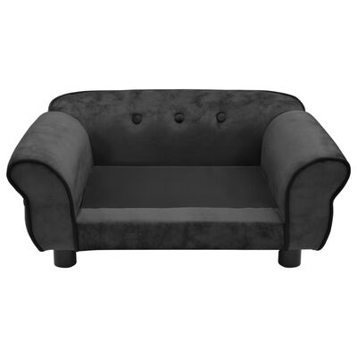 vidaXL Dog Sofa Dark Grey 72x45x30 cm Plush
