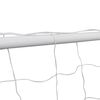 vidaXL Football Goals 2 pcs with Nets 182x61x122 cm Steel White