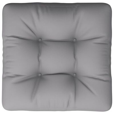 vidaXL Pallet Cushion Grey 50x50x12 cm Fabric