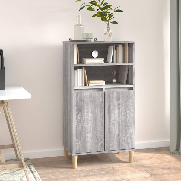 vidaXL Highboard Grey Sonoma 60x36x110 cm Engineered Wood