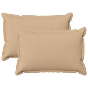 vidaXL Cushion with Pillow HOUTEN 2 pcs Cream Faux Linen