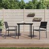 vidaXL 3 Piece Garden Dining Set Poly Rattan and Steel