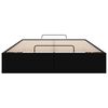 vidaXL Ottoman Storage Bed Frame without Mattress Black King Single Faux Leather