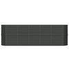 vidaXL Garden Raised Bed Galvanised Steel 224x40x68 cm Anthracite