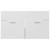 vidaXL 2 Piece Bathroom Furniture Set White and Sonoma Oak Engineered Wood