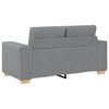 vidaXL Sofa 3 pcs Light Grey 221 x 80 x 80 cm Fabric