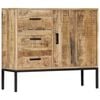 vidaXL Sideboard 88x30x71 cm Solid Mango Wood