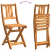 vidaXL Garden Bistro Set Folding 5 pcs Brown Solid acacia wood
