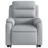 vidaXL Stand up Massage Recliner Chair Light Grey Fabric